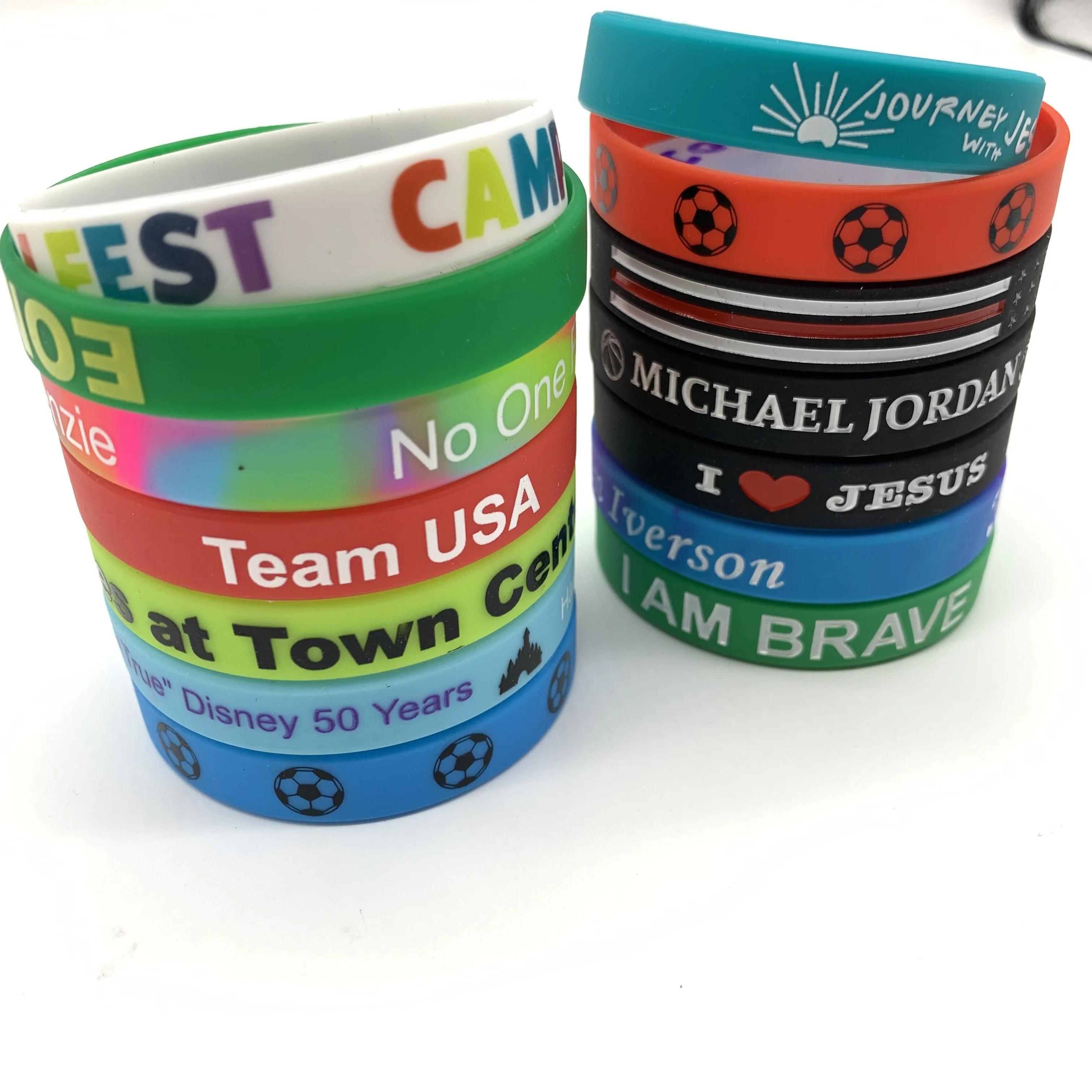 Custom Silicone Bracelets, Make Your Own Rubber Wristbands With Message or Logo, High Quality Personalized Wrist Band