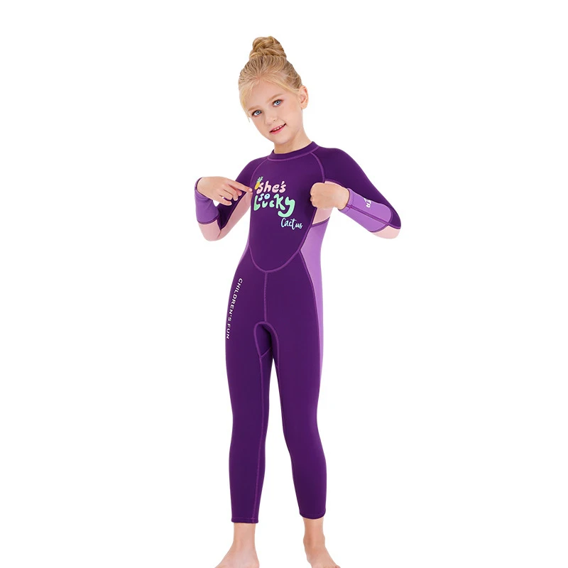 Wholesale Children Warm Stock Neoprene Fullsuit Back Zip 2mm Kids Bikini Wetsuit 3mm Surfing Suit Summer For Girls Boys