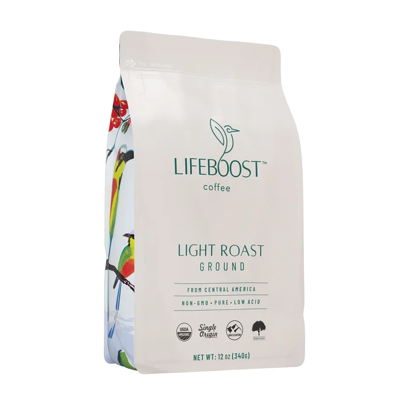 Light Roast Organic Coffee Ground for 1 bag recycled coffee grounds coffee grounds