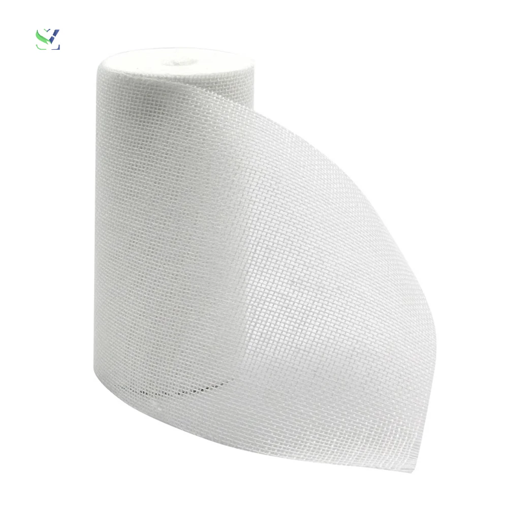 SZ cotton gauze roll bandage making custom size fluff-dried gauze bandage gauze roll