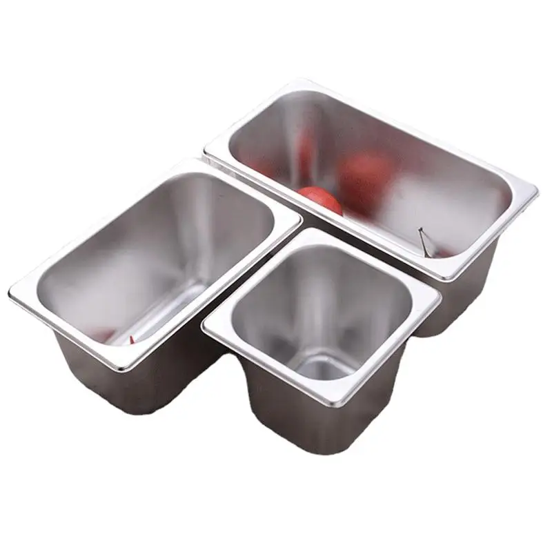 201 из нержавеющей стали gronorm GN Pan 1/4 10 см надежный теплый контейнер для хранения продуктов товары гостеприимства кухонное оборудование