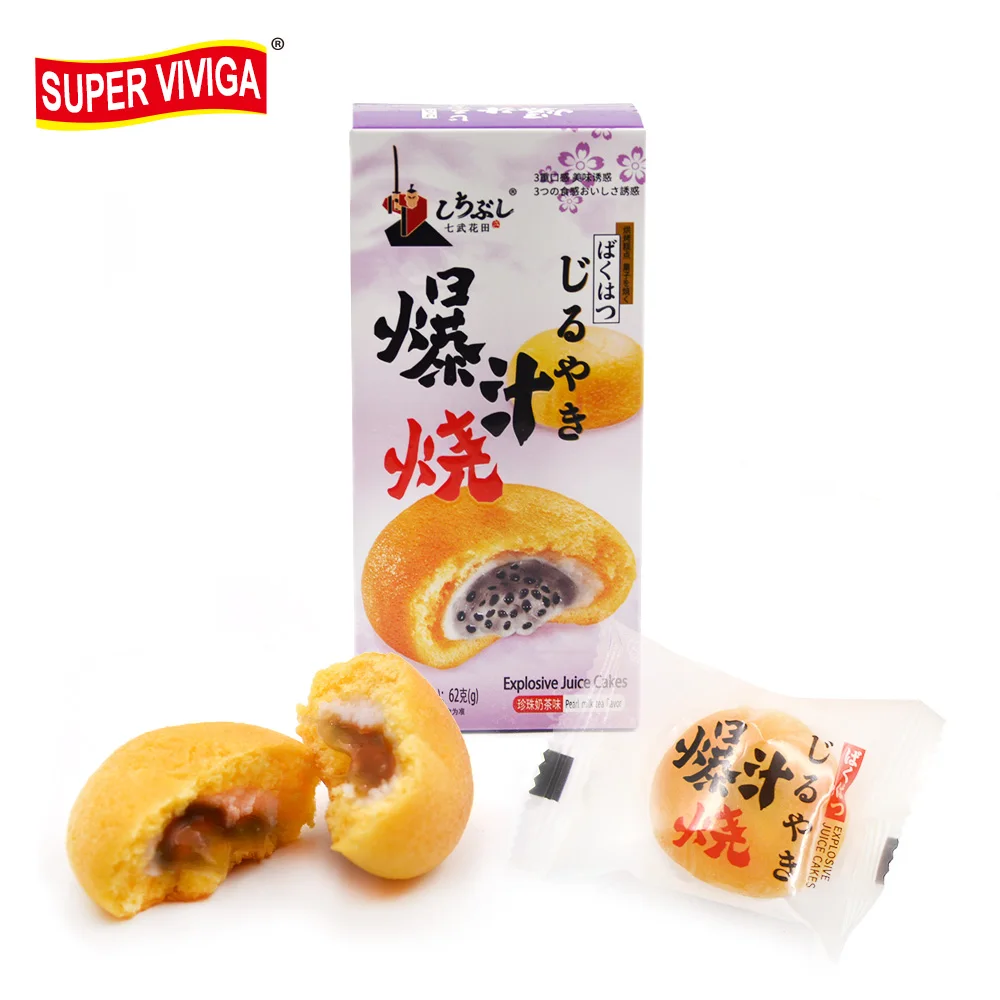 Пользовательская оптовая продажа частная марка 105 г взрывной сок жемчуг молоко чай вкус торт