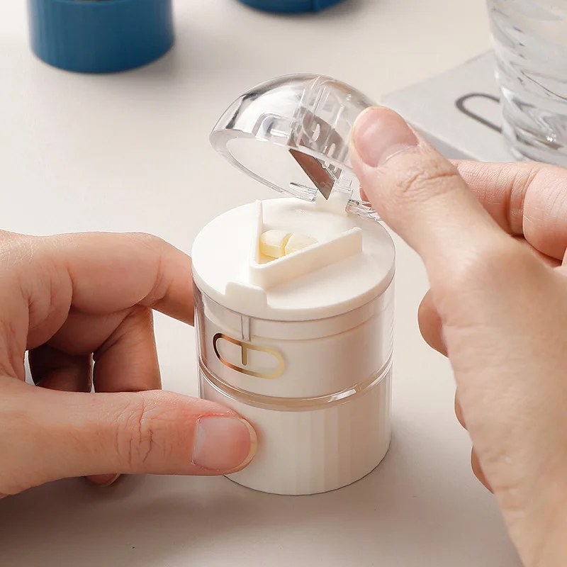Pill Splitter Pill Cutter Storage Box Pill Cutter