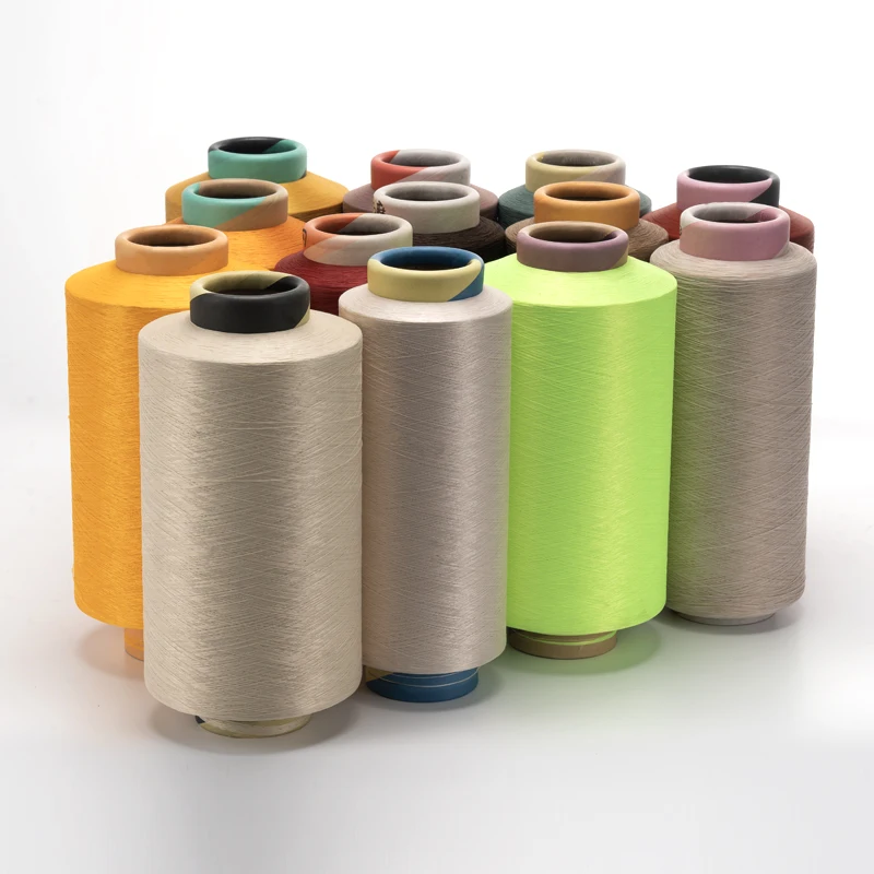 Huilong 100% polyester yarn 150d twisting yarn Computer embroidery thread special specifications Semi Dull DTY