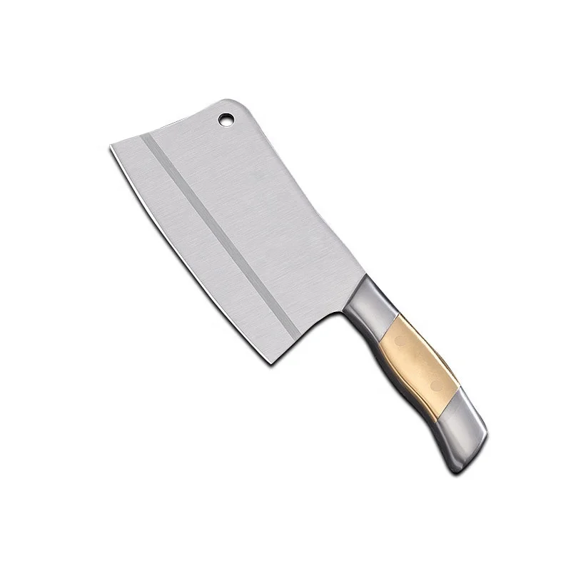 Stainless steel cleaver knife 3Cr13 cutting bone slicing meat chopper kitchen butcher knife with stainless steel handle
