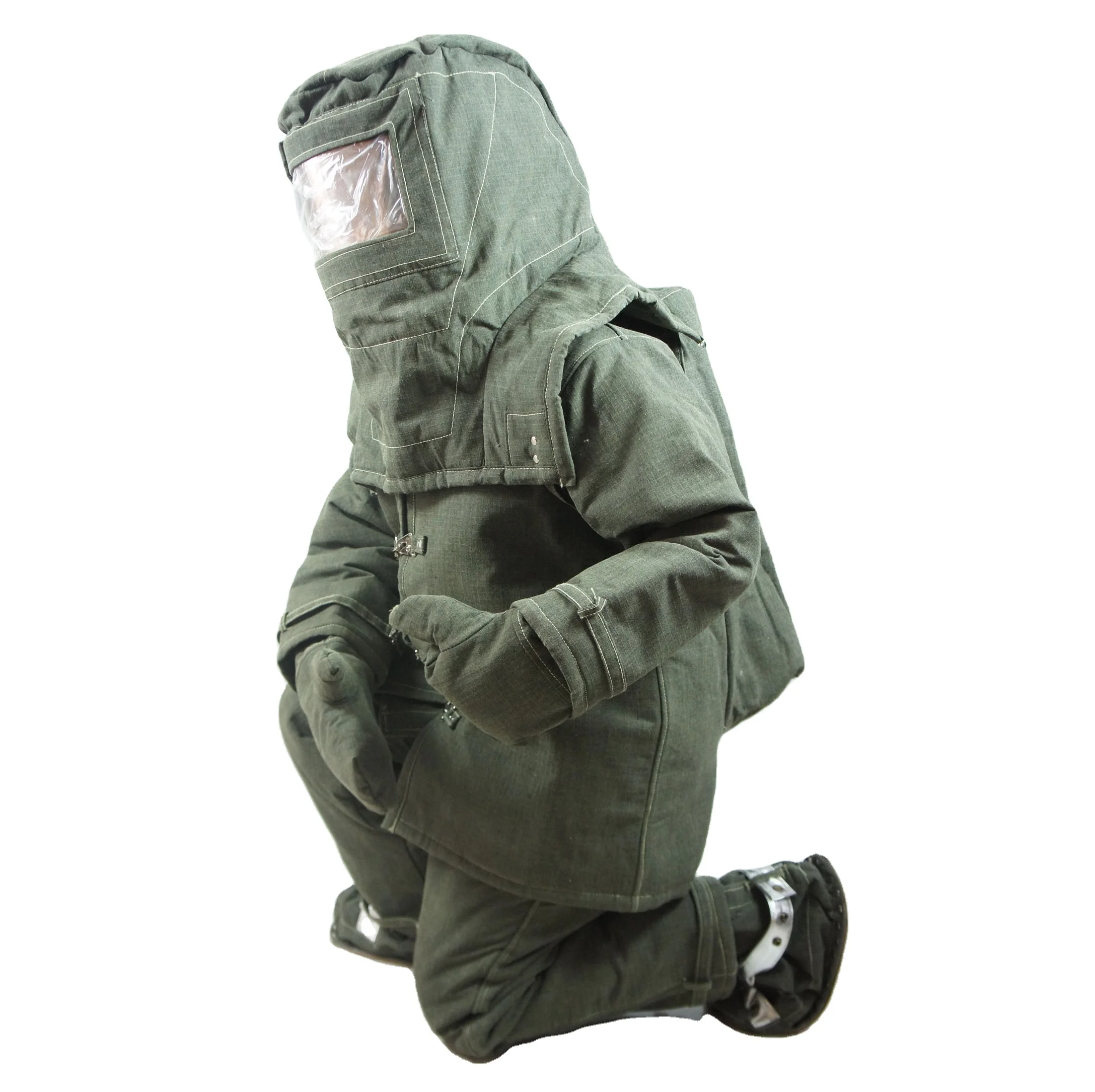 Aluminium silicon fire rescue fireman entry fireproof flame retardant suit