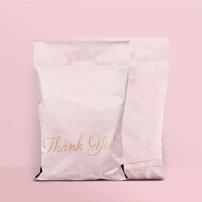 Customized Eco Friendly Clothing Packaging Mailing Bag Blue Red Black Pink Yellow Printed  Big Small Mailing Bags Custom Logo