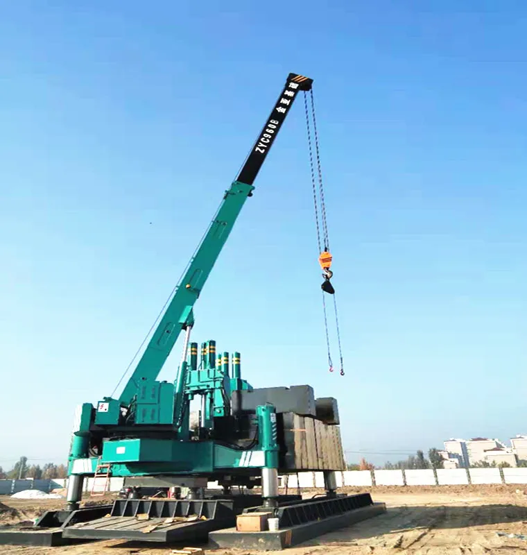 ZYC700B made by T-works jacking in precast concrete pile hydraulic static pile driver
