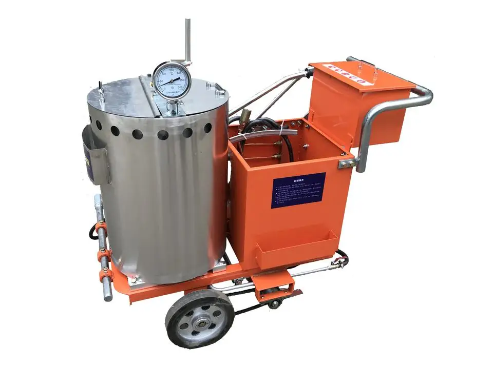 Manual Hand-pushed Screed Thermoplastic Applicator Hot Melt Lining Road Lane Marking Machine for City Roads