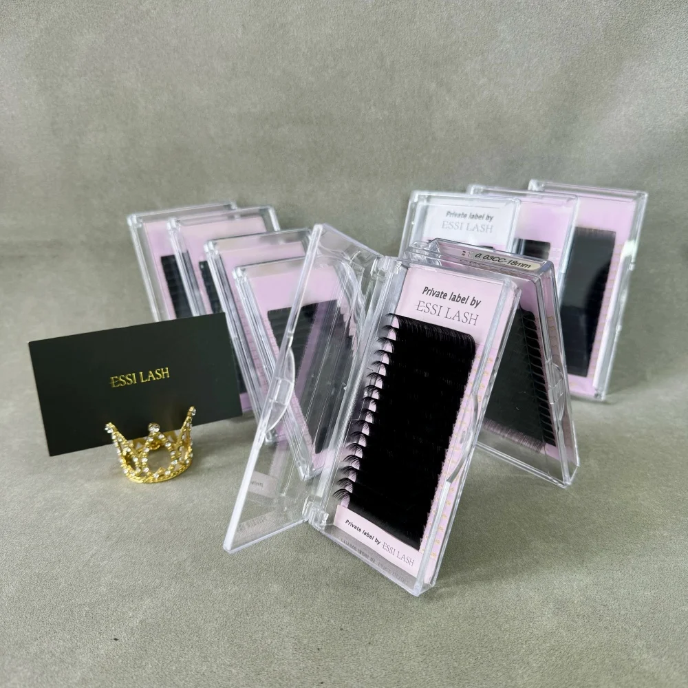 Wholesale Volume 0.03 .05 07 Cashmere Lash Extensions Easy Fan Lash Tray C Cc D Dd L M Curl  Cashmere Eyelash Extention
