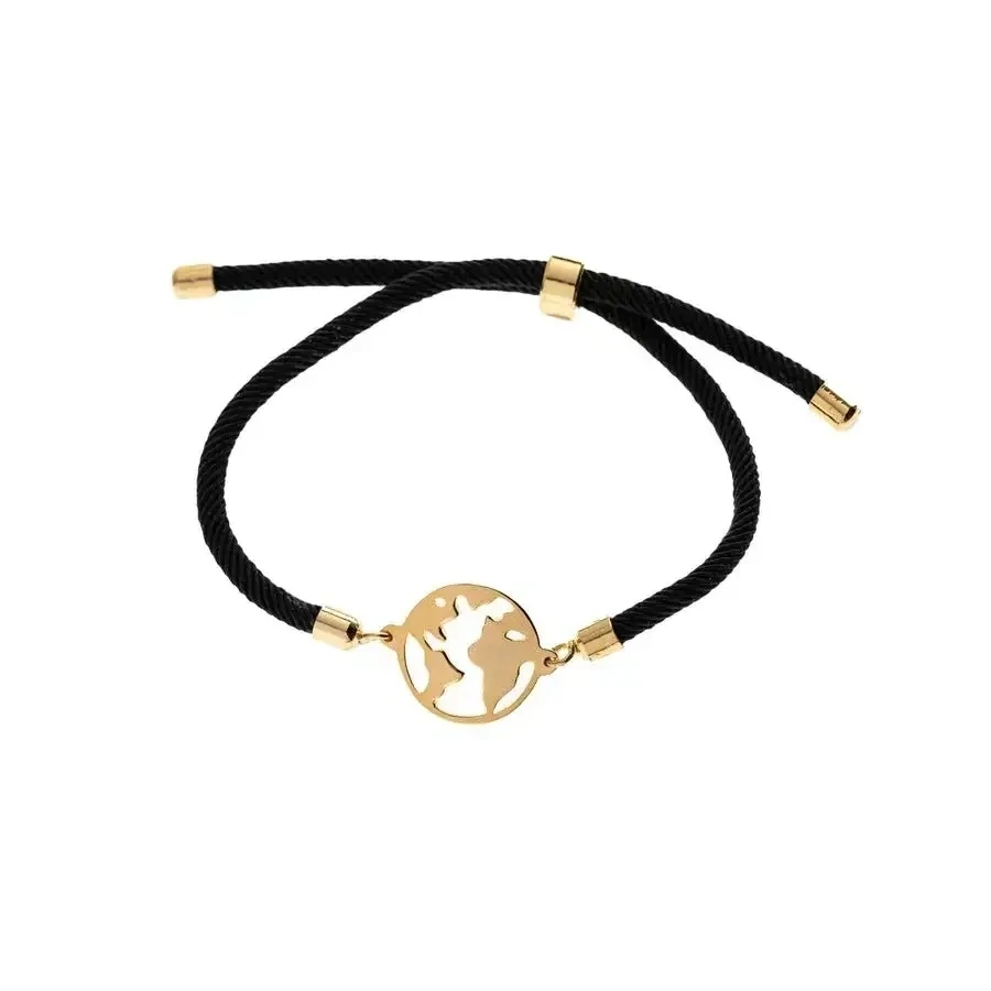 New DIY Custom charms CZ infinity bracelet red black string rope bracelet Women bolo jewelry