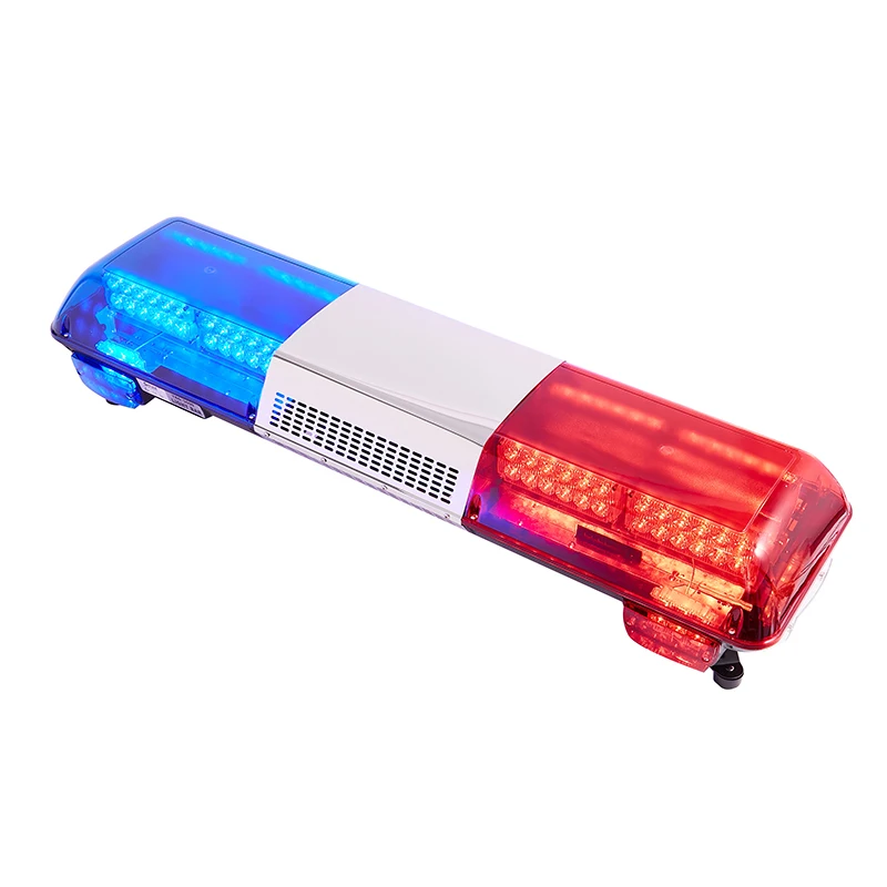 12v/24v 132w Red Blue Strobe Warning Long Row Light Led Flash Ambulance Emergency Portable Led Warning Light