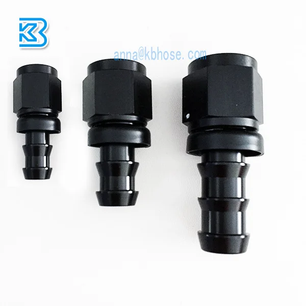 an4 an6 an8 an10 an12 an16 aluminum push on lock oil hose ends an fittings adapter