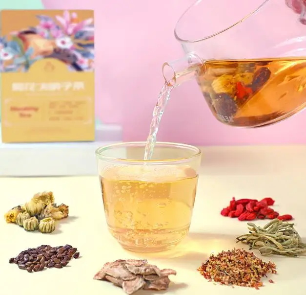 Chinese Natual Herbal Liver cleanser Detox Tea chrysanthemum gojiberry osmanthus tea good for eyes