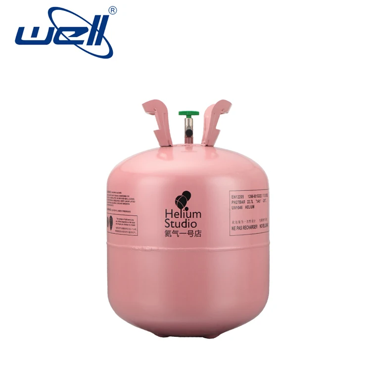 High quality Cheap Price 50LB  Disposable 99.99% purity Helium Gas Cylinder