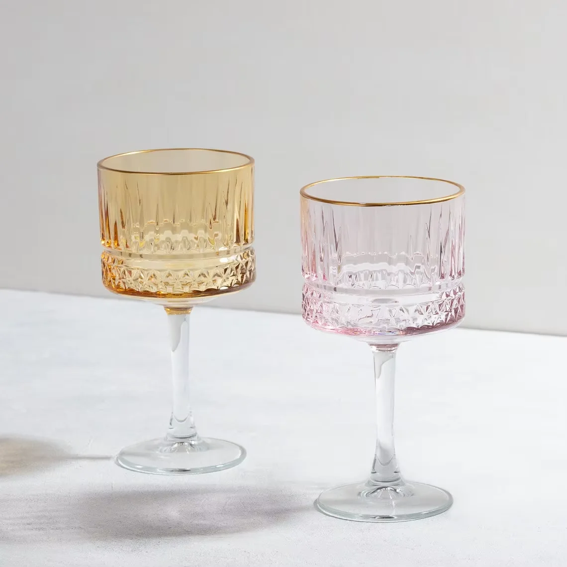 Wholesale Wedding Drinking Glasses Cup Crystal Champagne Cups Luxury Colorful Goblet Wine Glasses for Party Bar