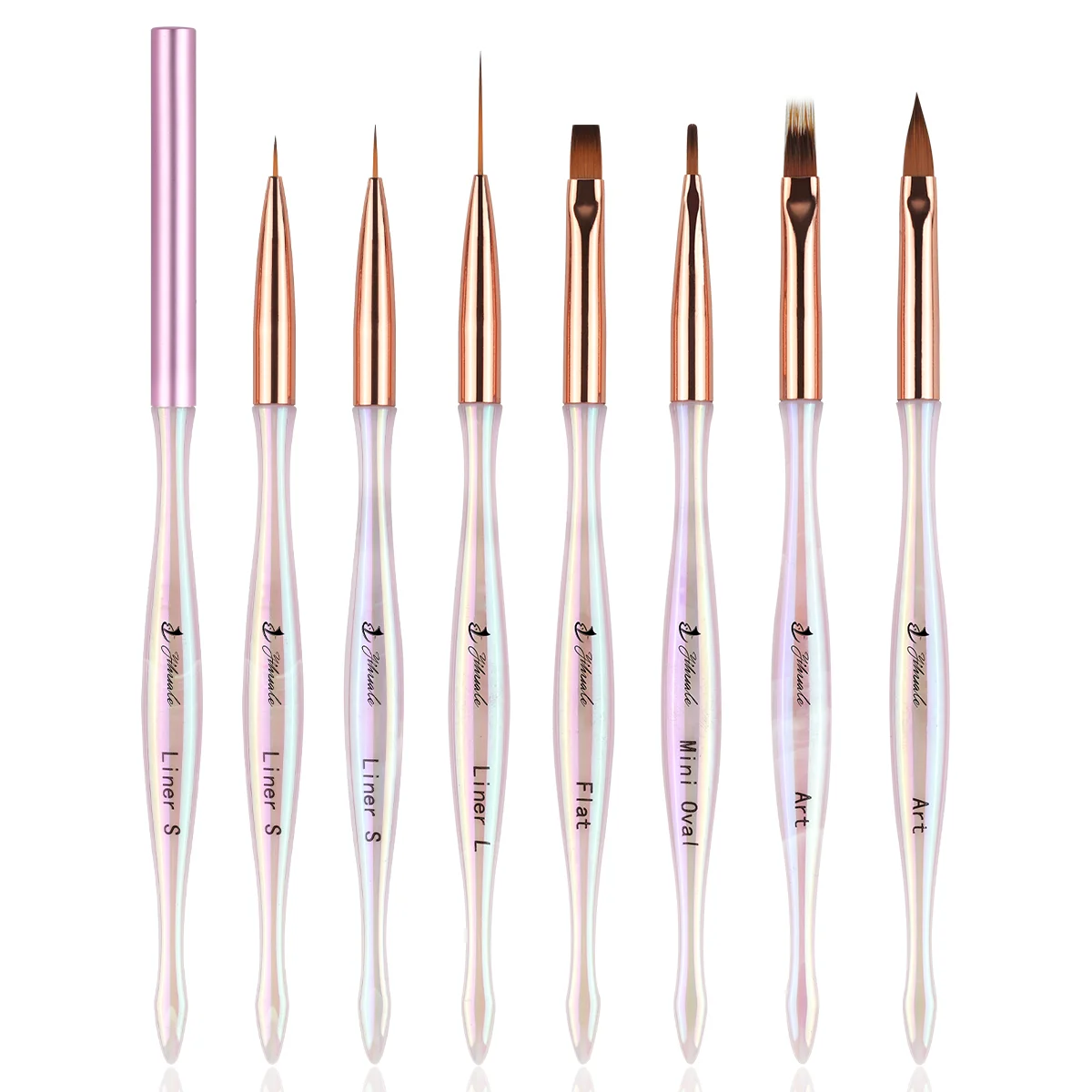 2023 Newest 7pcs Nail Art Brush Liner Brush and gel UV brush With Factory Price