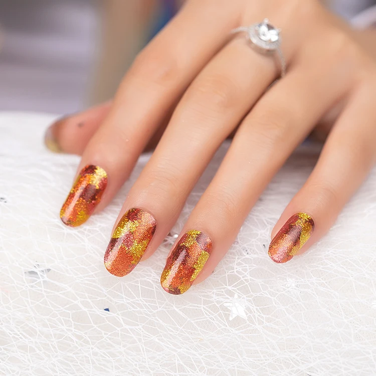 Newest China  nail polish sticker factory Custom mixed Nail wraps