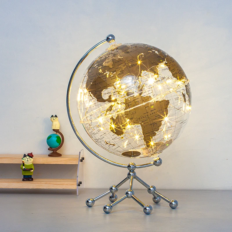 Wellfun New Decor Globe Earth Toys Metal Decorative Novelty Gifts World Globe Earth Factory