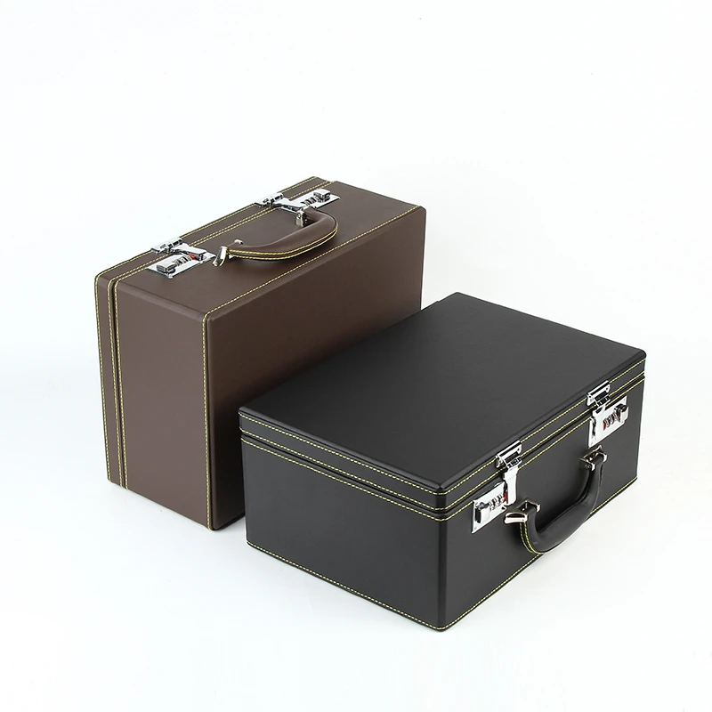 Nordic Wood Large Acrylic Display Stand Portable Leather Case Storage 10 Drawer Boutique Gold Jewelry Organizer Box