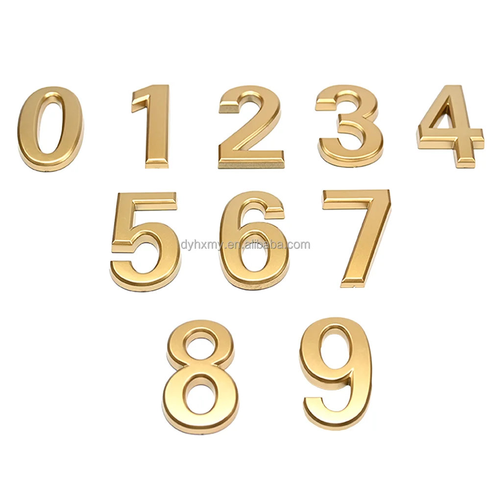 Custom chrome car lettering 3D emblem badge stickers Chrome Abs Plastic Car Letters numbers