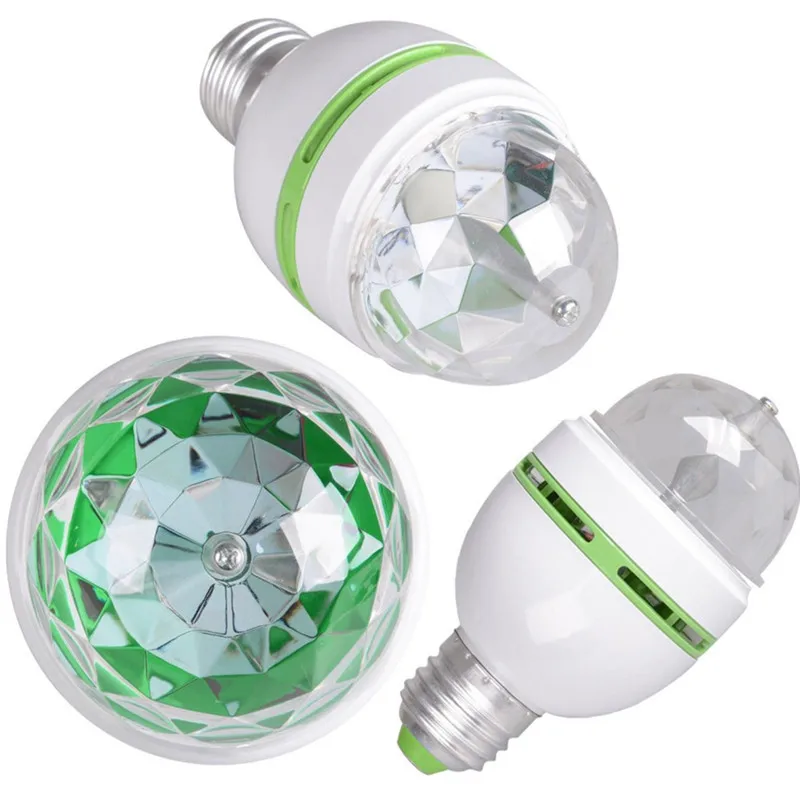 Светодиодная лампа E27 для диджея, сценическое освещение для дискотеки, праздничное освещение, RGB для бара, караоке, новый полноцветный RGB светильник для перемещения, 3 Вт