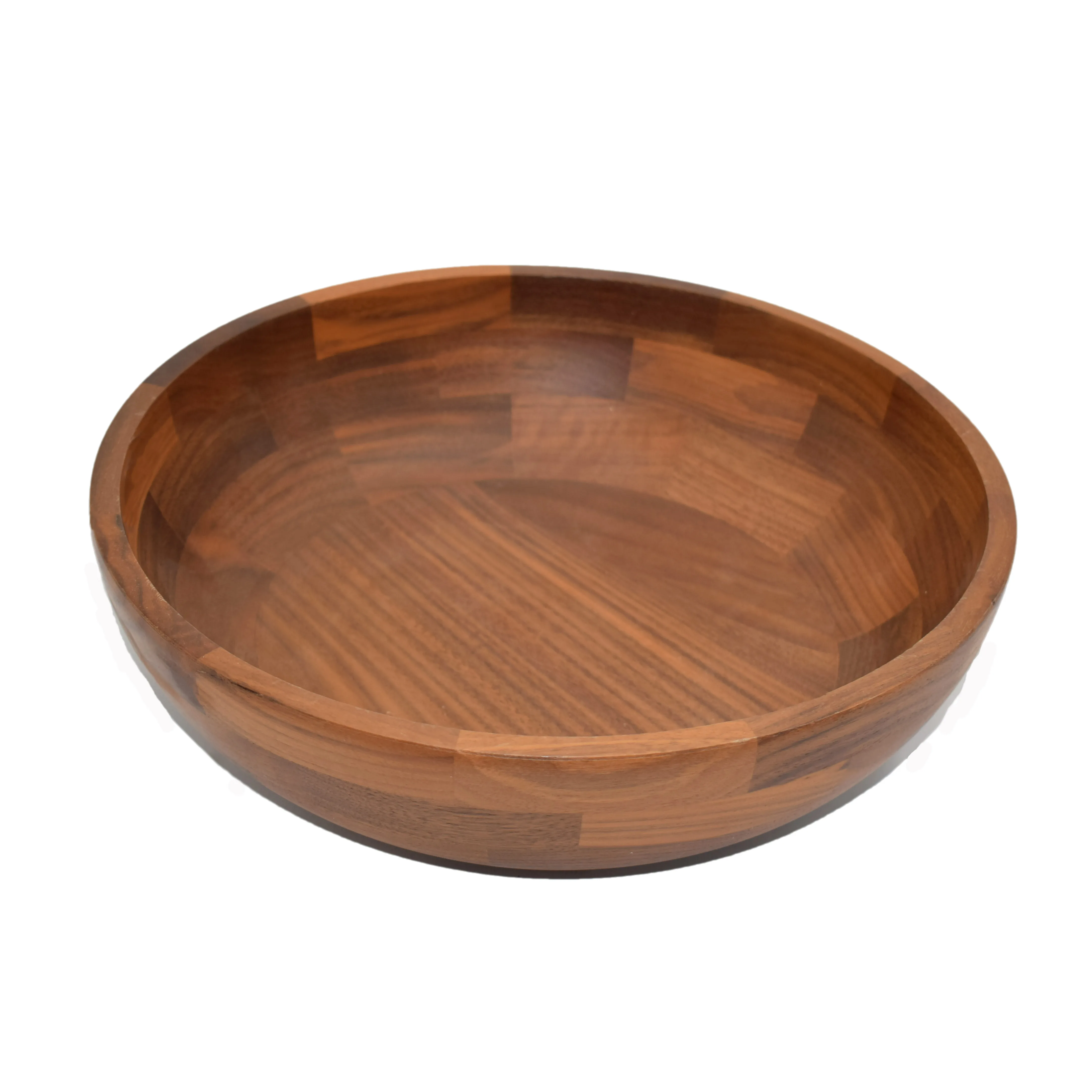 Simple Unique Natural Smooth Round Salad Mixing Rice Solid Food Noodle Serving Bowls