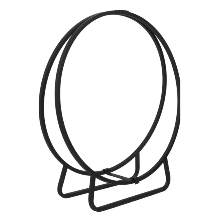 Circle Shaped Fireplace Log Holder Firewood Storage Rack Stand Fire Wood Stacking Rack Outdoor Fire Wood Log Holder Rack