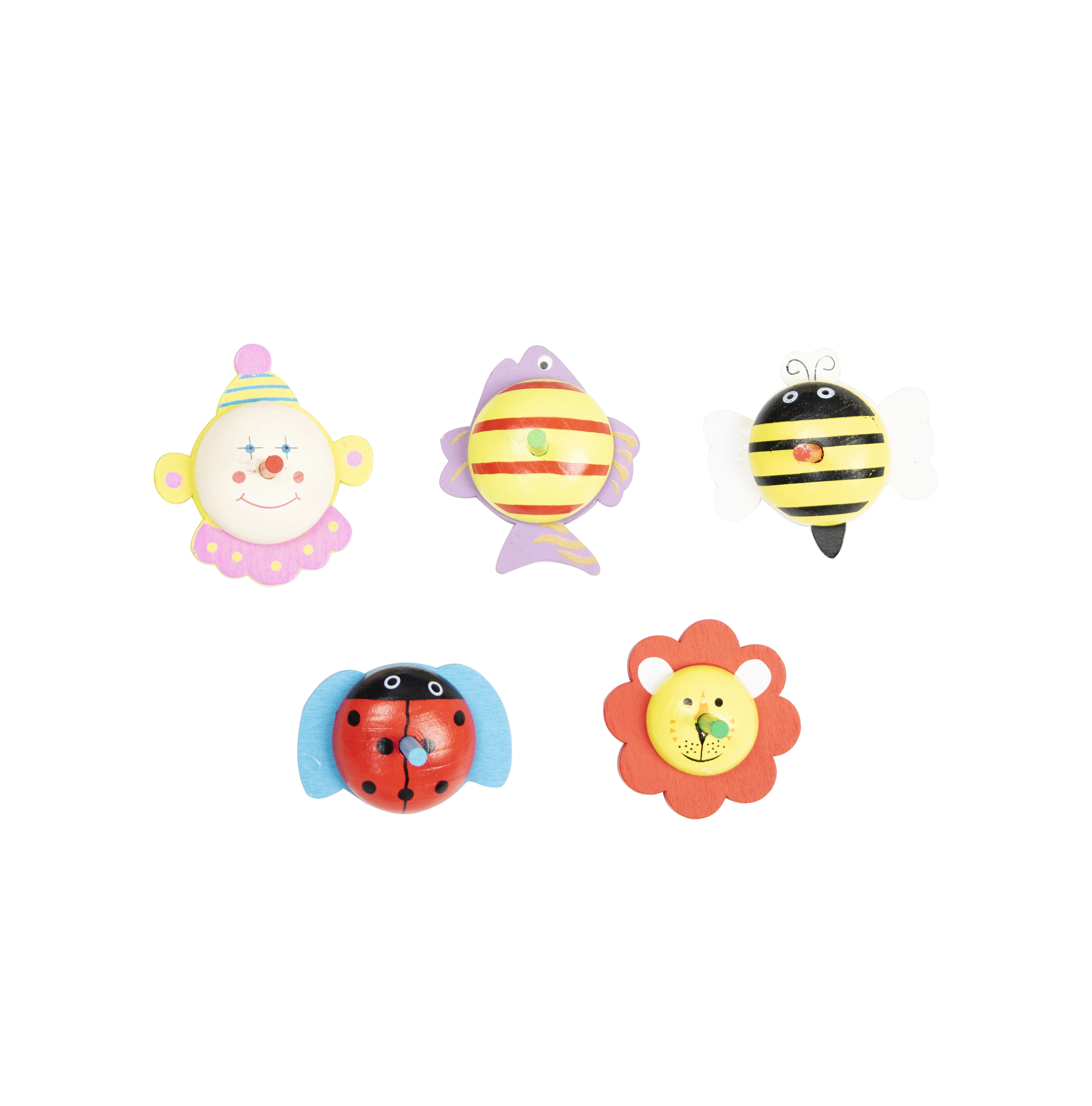 Painted Wood Spinning Top Toy