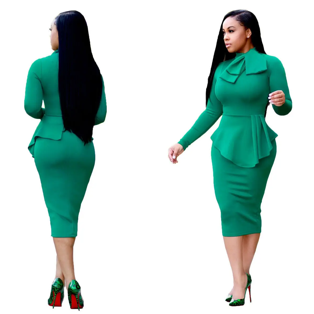 
China wholesale office pencil dress turkey women office dresses african women office dress formal with cheapest price 