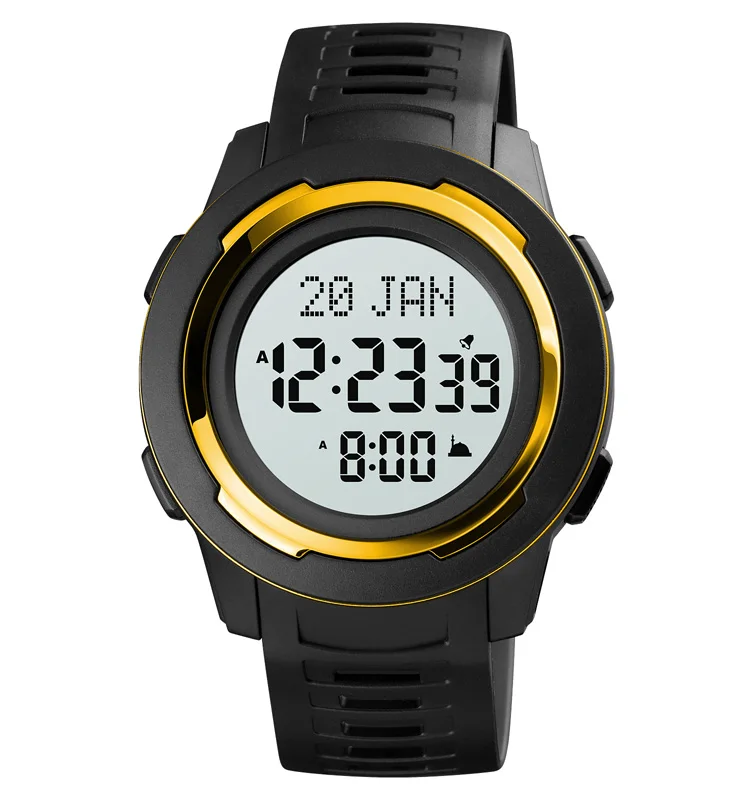 skmei 1729 mens luxury watches azan watch for muslim