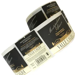 wine label custom private label red wine beer beverage waterproof self-adhesive wine bottle label