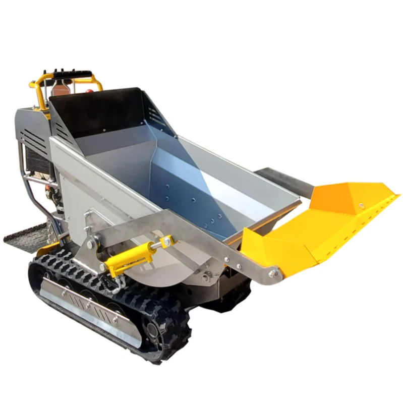 Easy-to-operate small crawler dump truck with sand shovel