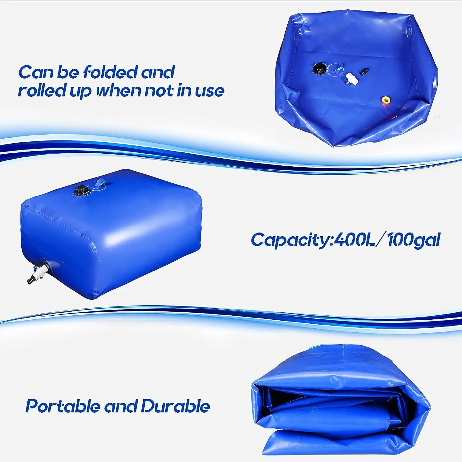 Dandelion Wholesale 10000 Liters PVC Portable Flexible Water Storage Tank