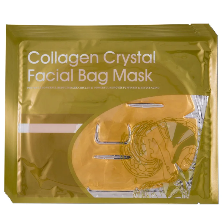 Beauty skin care manufacturer 24k gold collagen crystal facial mask moisturizing hyaluronic acid hydro jelly mask