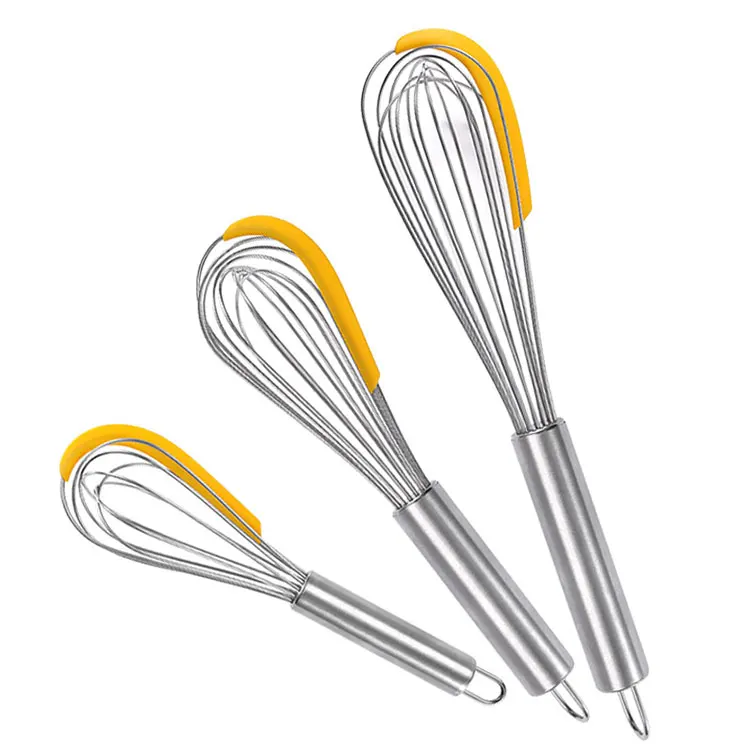 Professional Whisking Wisk Kitchen Tool Utensil Egg Beater Whisker Hand Stainless Steel Balloon Wire Whisk