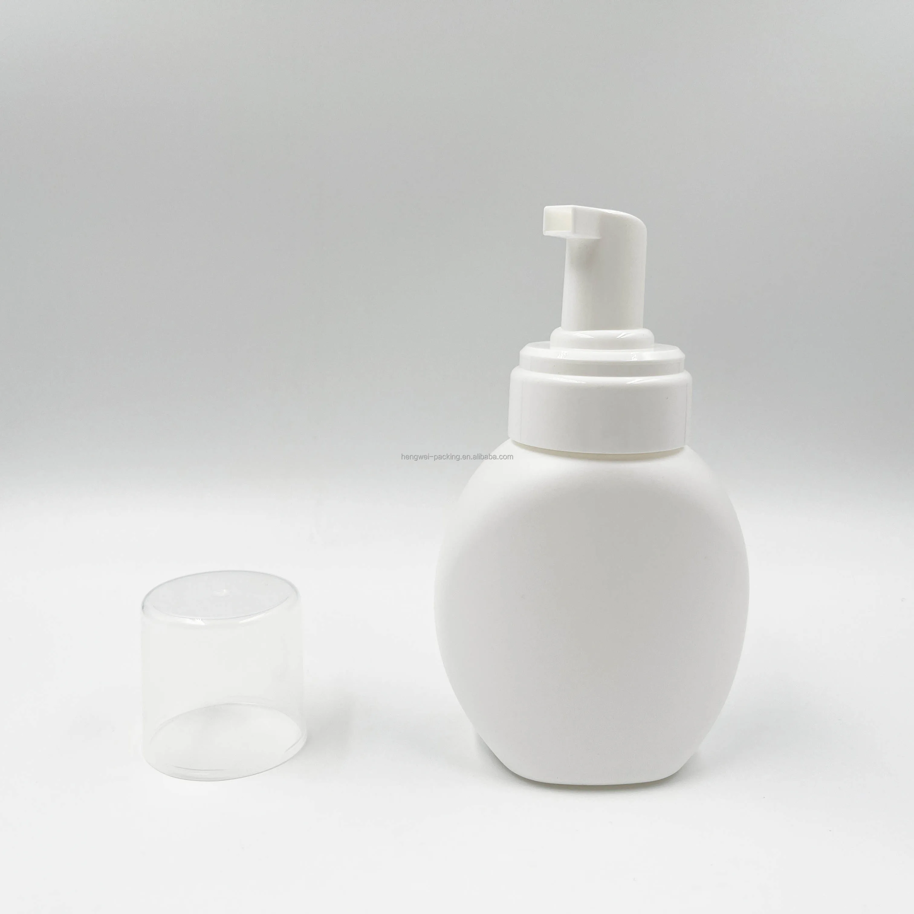 180ml Empty HDPE Plastic Foam Soap Dispenser Pump Bottle for Liquid Skin Care Face Wash Matte Cosmetic Packaging with Seal