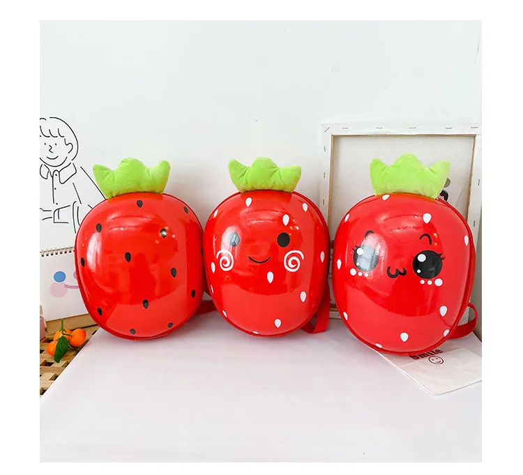 New fruit shape carrot strawberry backpack for kids