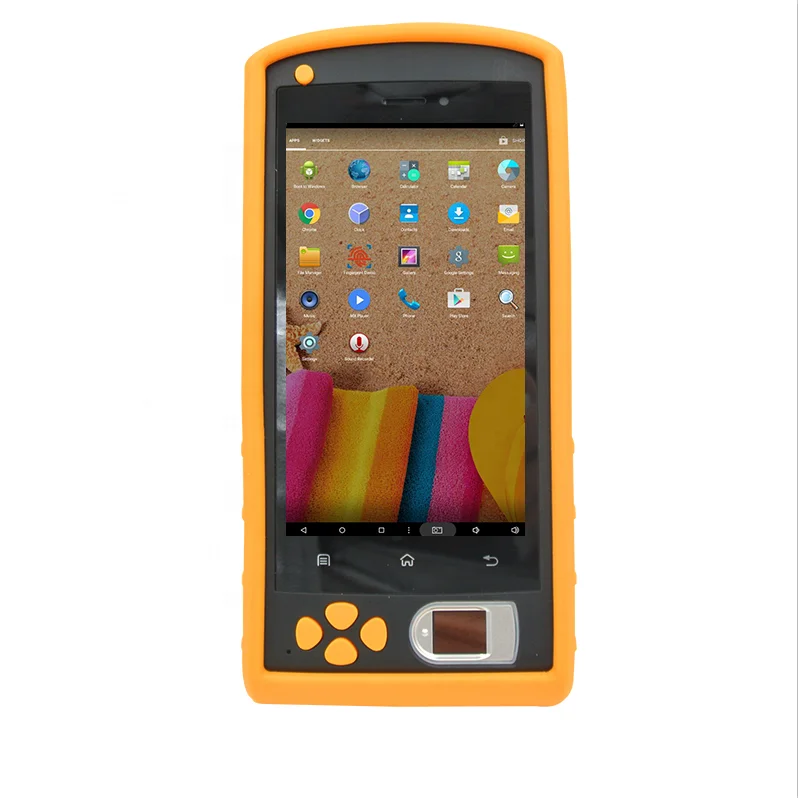 Планшет промышленный биометрический с поддержкой Android 7,0, 4G, Wi-Fi, сканирование отпечатков пальцев, 5 дюймов