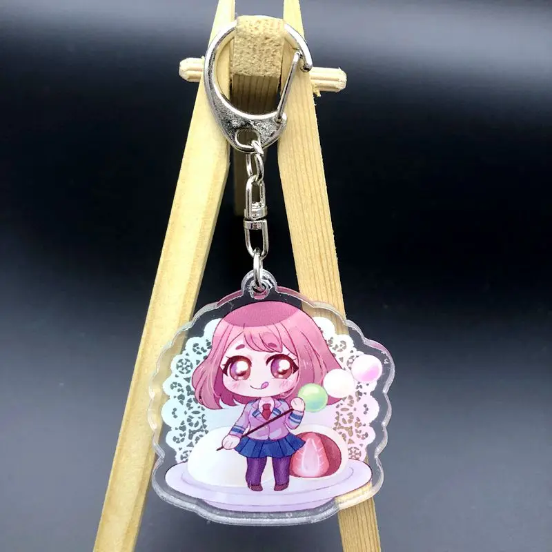 custom laser cut double side printed character anime  acrylic keychain