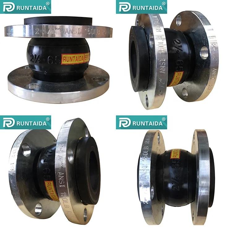 Flanged Connector Tube JIS 10K ANSI 150LB DIN PN16 EPDM NBR flexible rubber expansion joint price