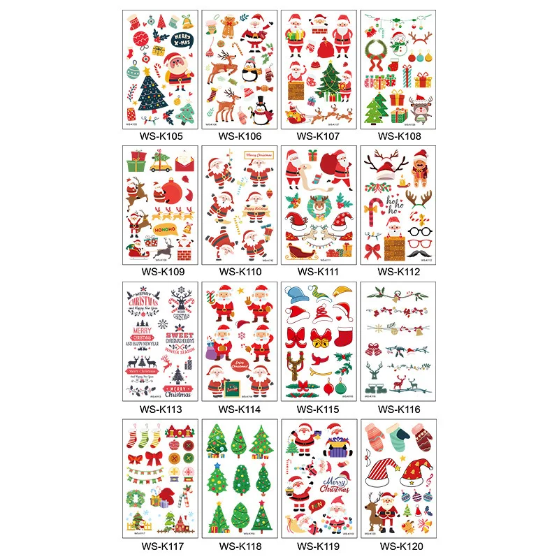 Wholesale  Christmas stickers for  kids decoration sticker
