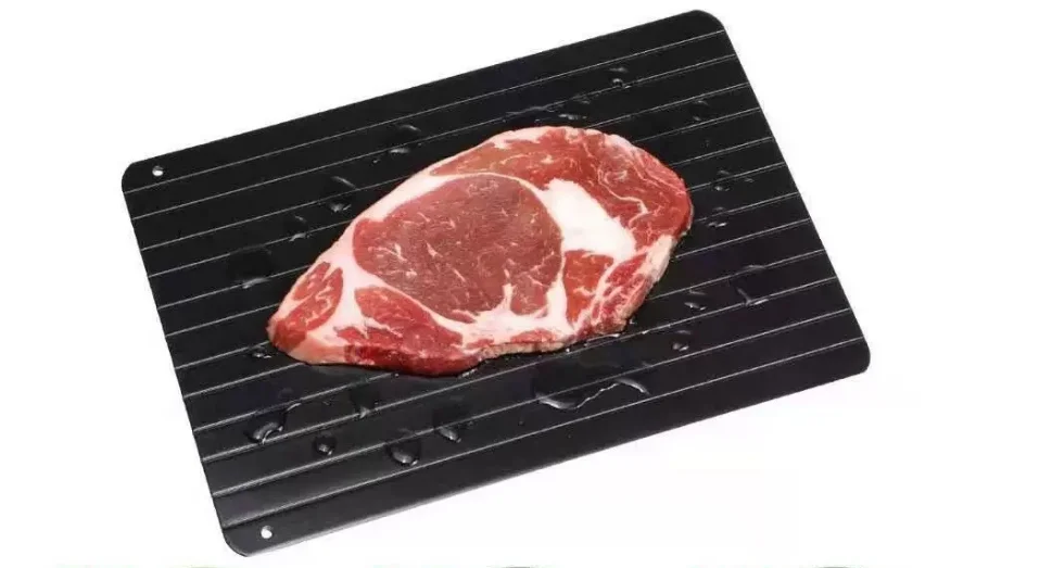 Aluminum Food Quick Defrosting board Home steak Seafood defrosting plate Cutting board Meat kitchen tools