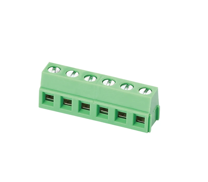 GS010S-5.0/5.08 PCB screw terminal block 5.0 pitch 2 pin 3 poles 4 position 180 degree straight vertical terminal block DG500