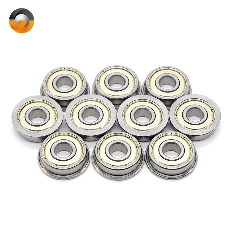 High Quality Mini Ball Bearings F696ZZ 6x15x5mm Metal Seal Fan Bearing Stainless Steel Miniature Flange Ball Bearing