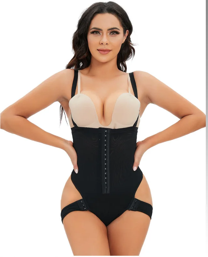 OEM Detachable small straps hip contouring body garment waist corset tight stomach corset