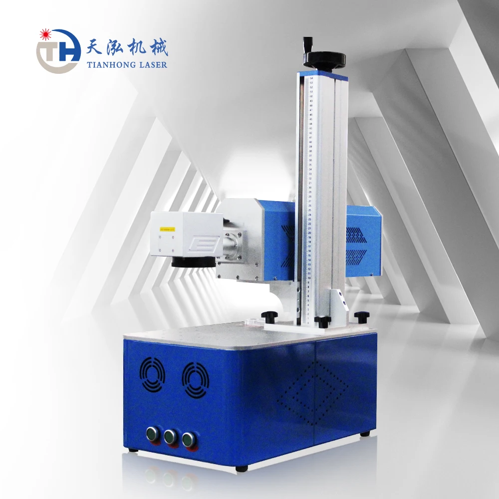 CO2 Portable Galvo Laser Marking Engraving Machine For wood paper acrylic tumbler textile granite