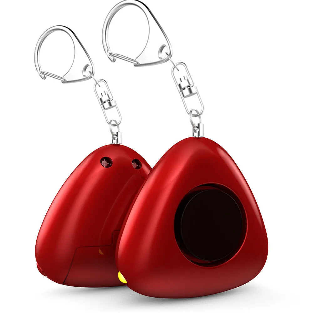 Manufacturer Wholesale Multi Color LED Lights 130dB Sound Safety Protection Keychain Personal Alarm for Women