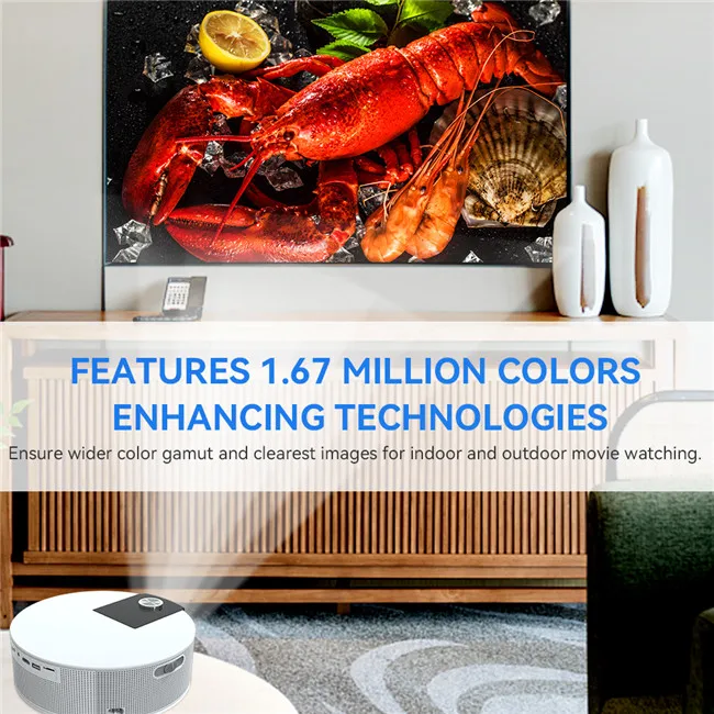 Factory OEM 200 Ansi Lumen 4K Home Movie Led Laser Screen Projector LCD HD 1080P Portable Smart Projectors