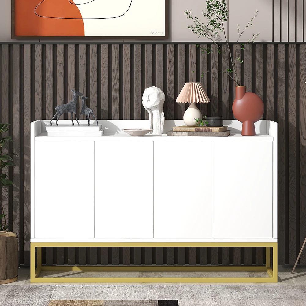 Light Luxury Extra Large Capacity Wooden Sideboard Porch Storage Cupboard Buffet Cupboard